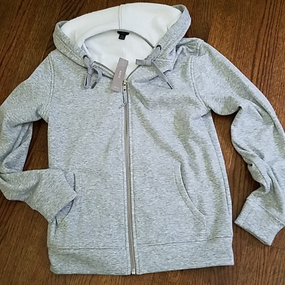 j crew velour lined hoodie